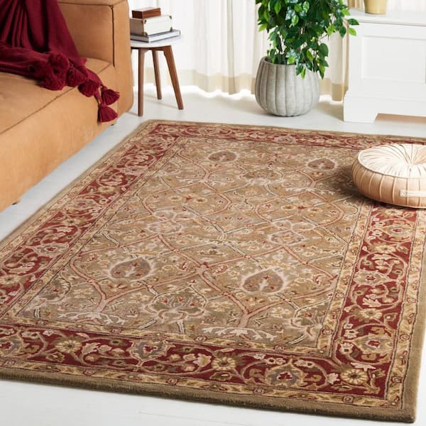 Persian Legend Light Green/Rust Doormat 2 ft. x 3 ft. Border Area Rug