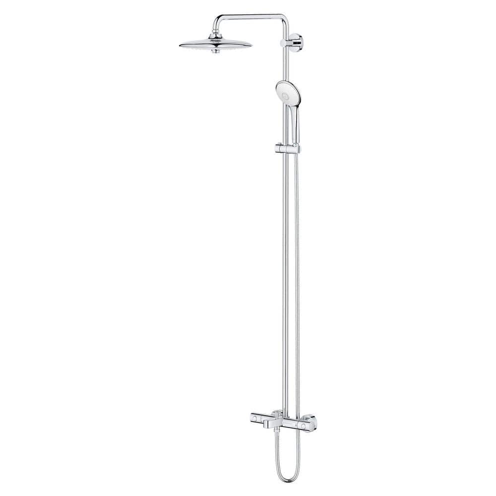 Euphoria Starlight Chrome Adjustable Multi-head Shower System