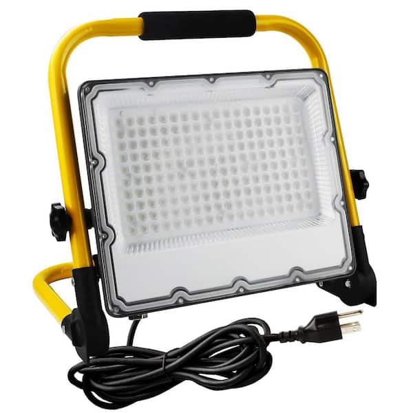 110-Volt 15000 Lumens LED Cord Work Light, 6500K 85CRI, Construction Light with 13.1 ft. Cable, IP66 Waterproof