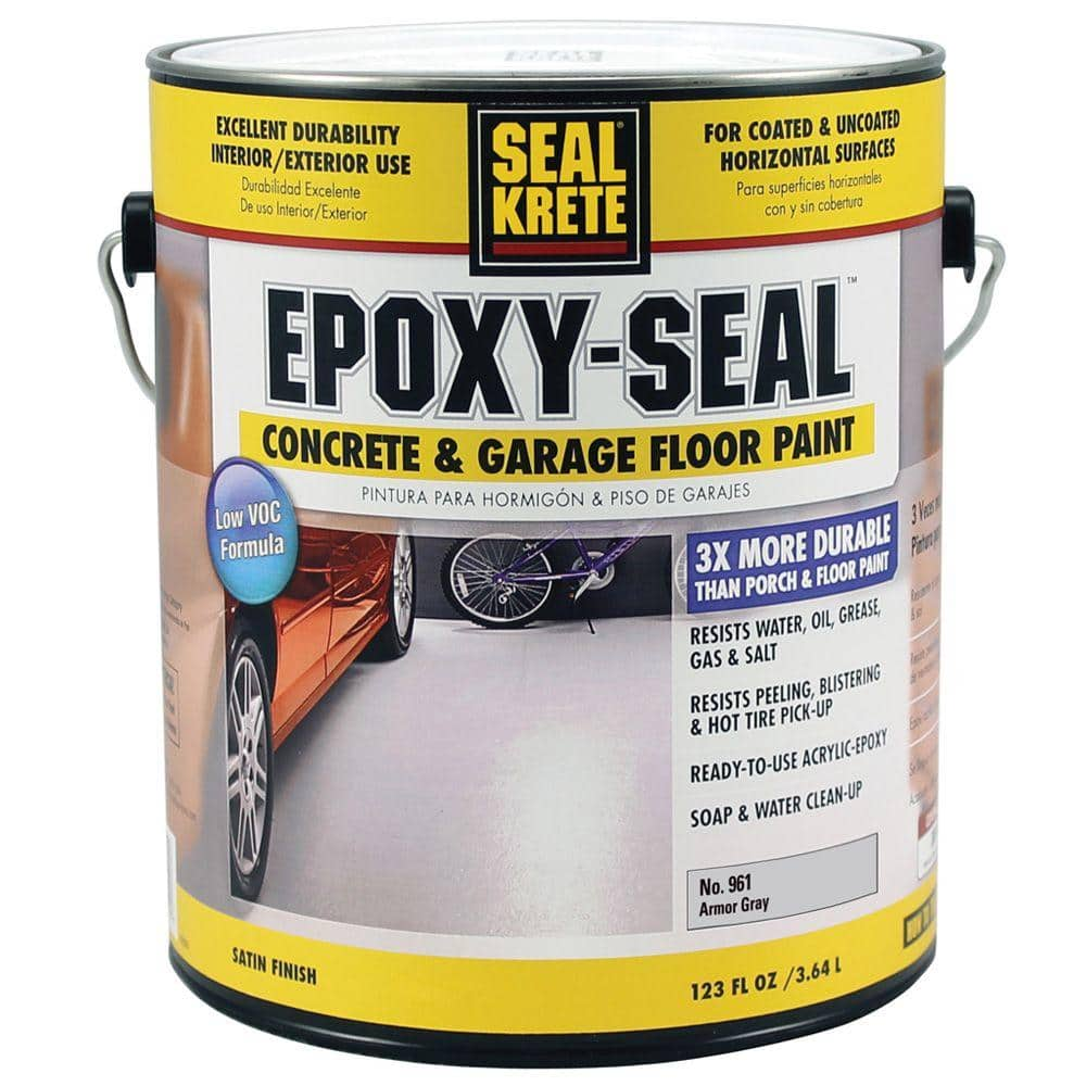 UPC 015944961010 product image for Seal-Krete Epoxy Seal Low VOC Armor Gray 961 1 -gal. Concrete and Garage Floor P | upcitemdb.com