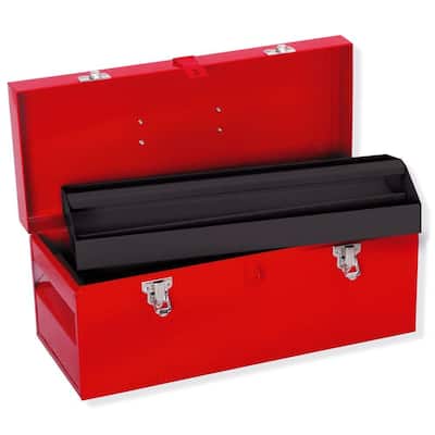Heavy Duty Metal Tool Box - 17 in. X 7 1/2 in. X 7 in. Heavy Duty Metal Tool Box - 17 in. X 7 1/2 in. X 7 in.