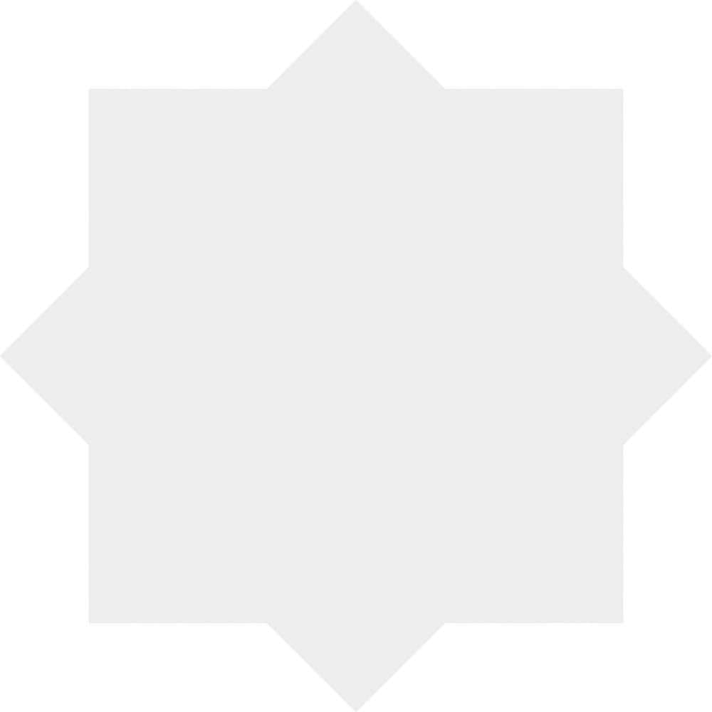 18" White PVC Contemporary Geometric Ceiling Medallion