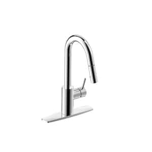 Palais Royal Single-Handle 1 or 3 Hole Pull-Down Sprayer Kitchen Faucet in Chrome