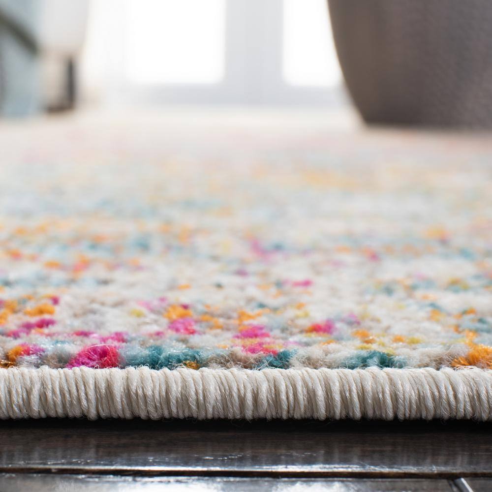Madison Gray and Turquoise Abstract Area Rug