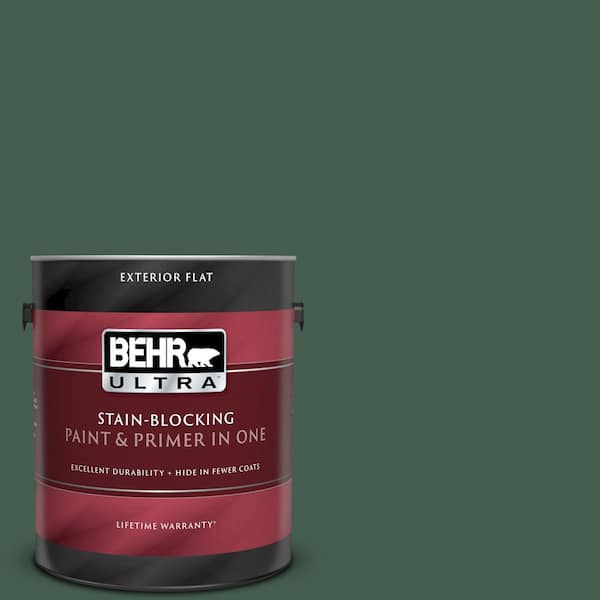 BEHR ULTRA 1 gal. #UL210-1 Congo Flat Exterior Paint and Primer in One
