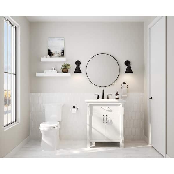 Ivy Hill Tile Aerial White 2.83 in. x 7.67 in. Matte Ceramic Wall