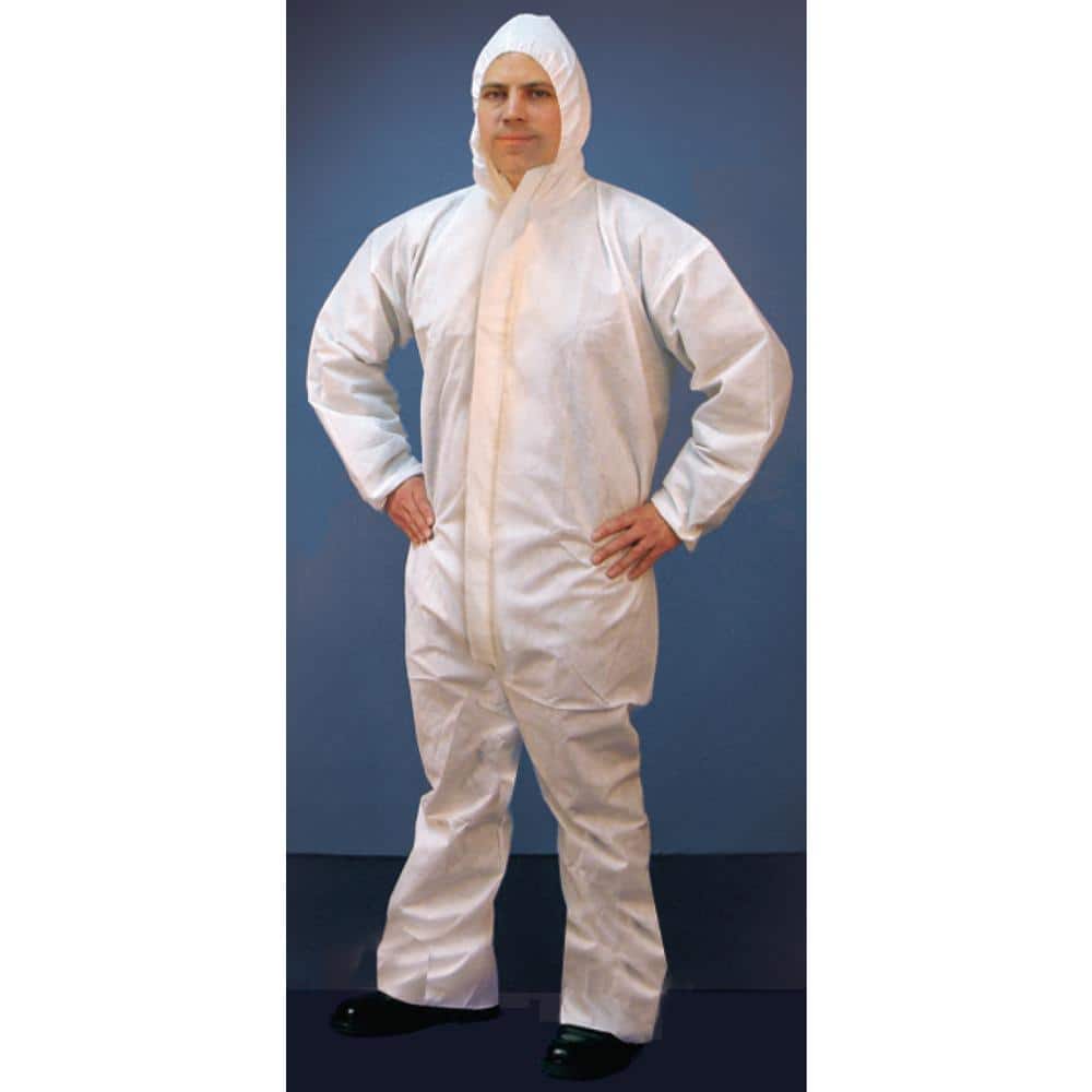 Buffalo Industries Microporous Disposable Coverall With Hood, XL