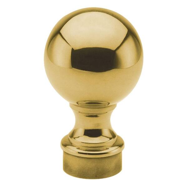 Polished Brass Ball Finial for 2 in. Outside Diameter Tubing 00604/2