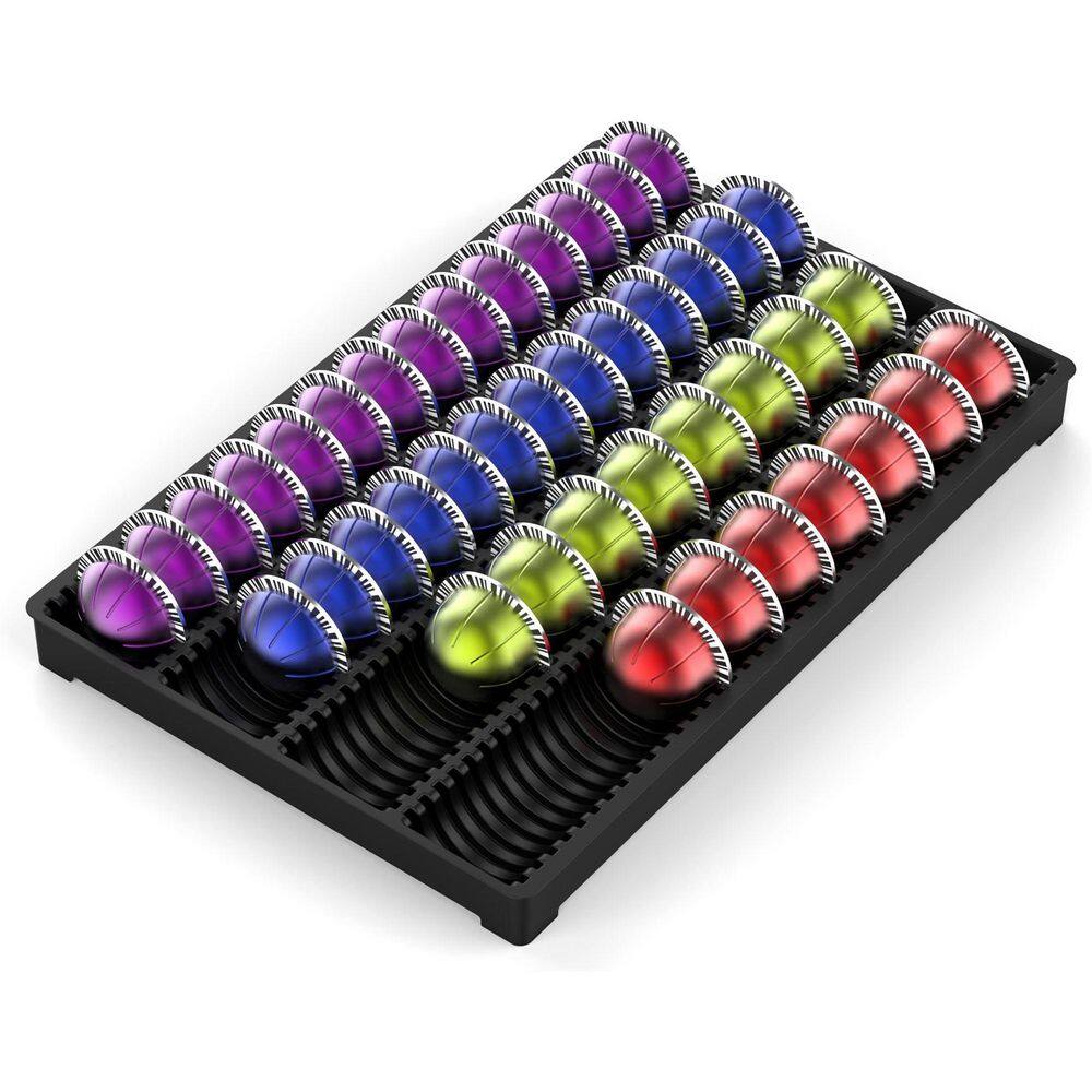 Black Coffee Pod Organizer Drawer Insert with Even Slot Spacers for Nespresso Vertuoline Capsules, 1 Piece price history on PriceWatchPro