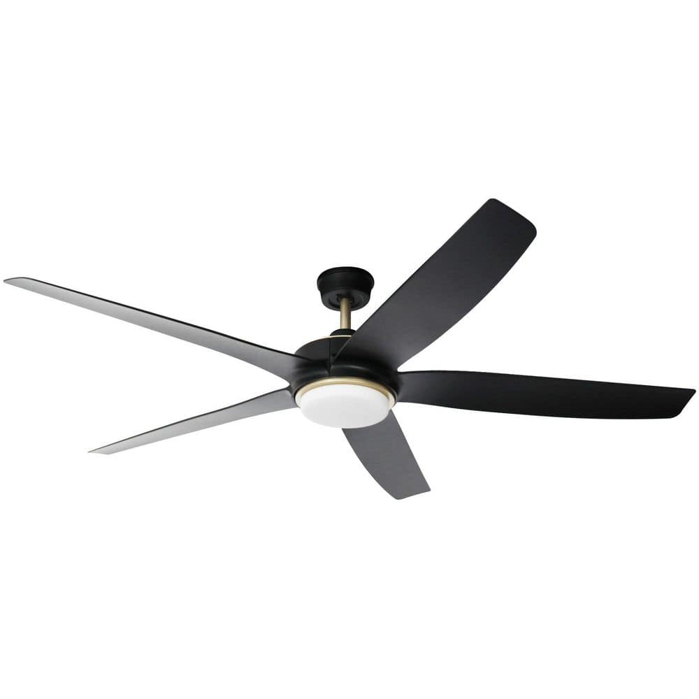 Origine 60 in. Matte Black Downrod Contemporary Outdoor Ceiling Fan with Integrated LED Included with Remote Included price history on PriceWatchPro