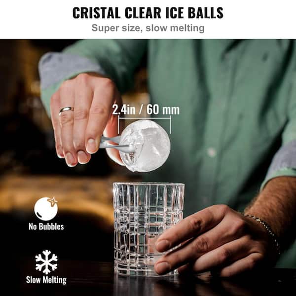 Crystal-Clear Ice Ball Maker - Ice Ball Spheres Whiskey Tray Mold Maker