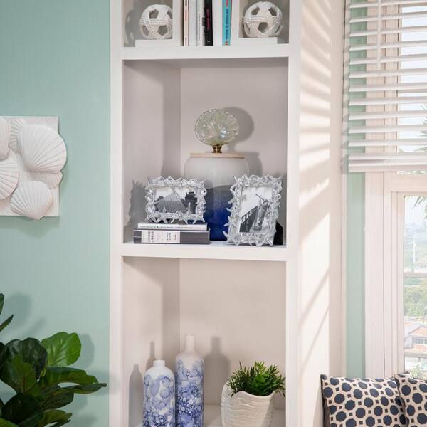 Sagebrook Home Polyresin 5 in. x 7 in. Silver Starfish Photo Frame