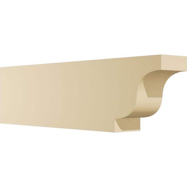 Ekena Millwork Standard Newport 4 in. W x 8 in. H x 30 in. D Signature Urethane Rafter Tail Outlooker