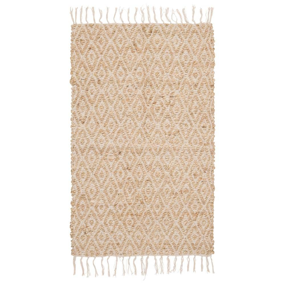 Nautica Jute Natural 2 Ft 2 In X 3 Ft 9 In Diamond Accent Rug   Natural Nautica Area Rugs Naa011786 64 1000 