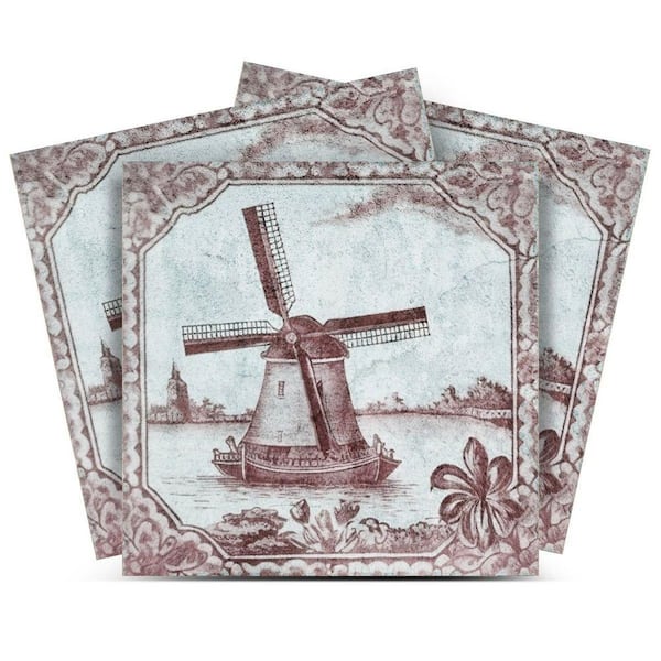 MI ALMA Gray D77 7 in. x 7 in. Vinyl Peel and Stick Tile (24 Tiles, 8.17 sq. ft. /Pack)