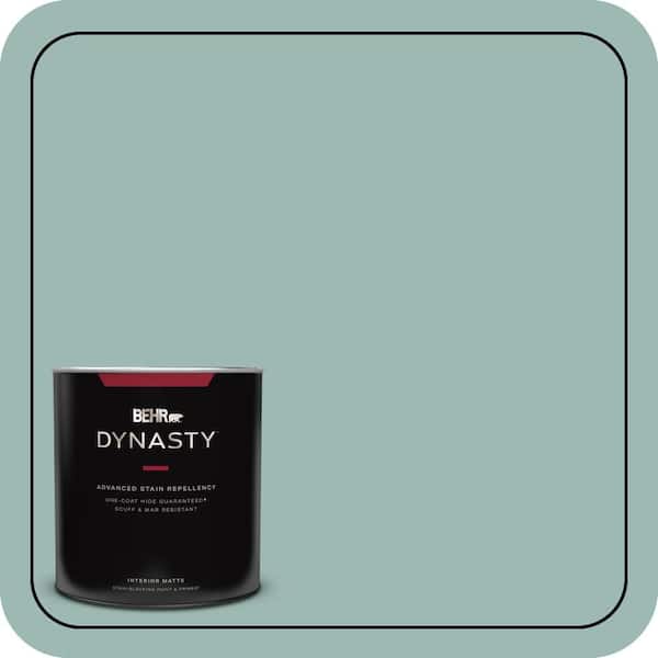 BEHR DYNASTY 1 qt. #PPU12-08 Opal Silk One-Coat Hide Matte Interior Stain-Blocking Paint and Primer