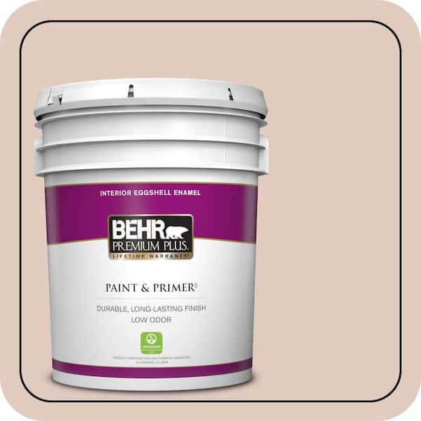 BEHR PREMIUM PLUS 5 gal. Home Decorators Collection #HDC-NT-10 Victorian Cameo Eggshell Enamel Low Odor Interior Paint & Primer