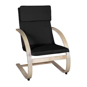 Baha Natural and Black Bentwood Reclining Chair