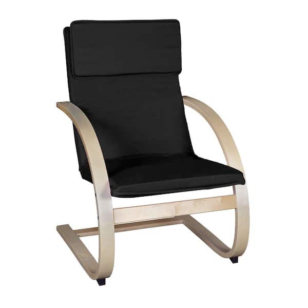 Regency Baha Natural and Black Bentwood Reclining Chair