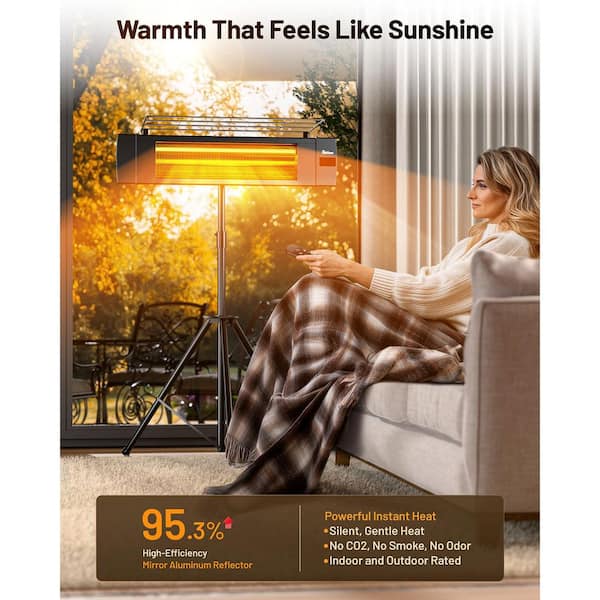 Dr Infrared Heater 1500-Watt Indoor/Outdoor Carbon Infrared Patio