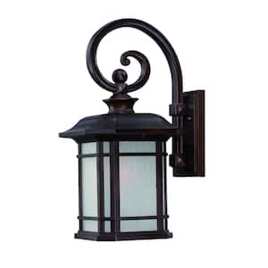 Somerset Collection 1-Light Architectural Bronze Outdoor Wall Lantern Sconce