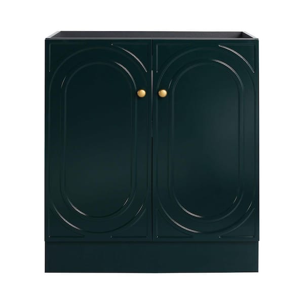 30 in. Bath Vanity Cabinet without Top in Dark Green Unassembled