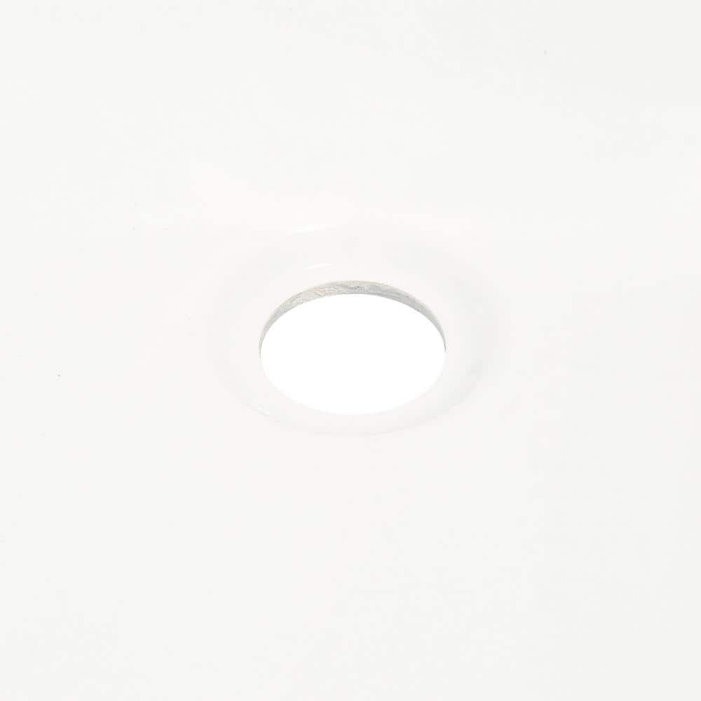 Archer 60" White Acrylic Drop-In Bathtub with Reversible Drain