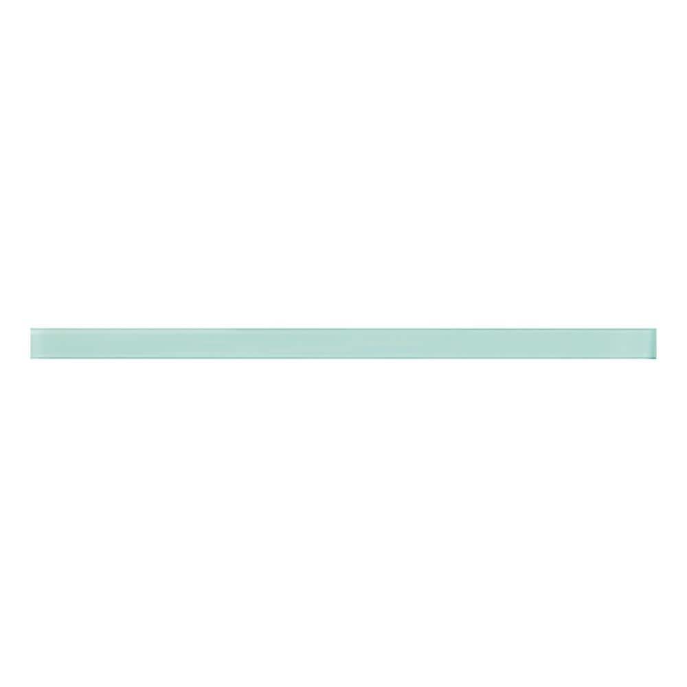 Colorway 0.6 in. x 12 in. Blizzard Blue Glass Glossy Pencil Liner Tile Trim (0.5 sq. ft./case) (10-pack) price history on PriceWatchPro