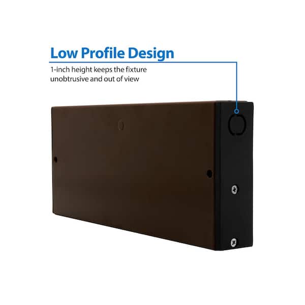 NUC-5 Series 8 in. Oil Rubbed Bronze Selectable LED Under Cabinet Light