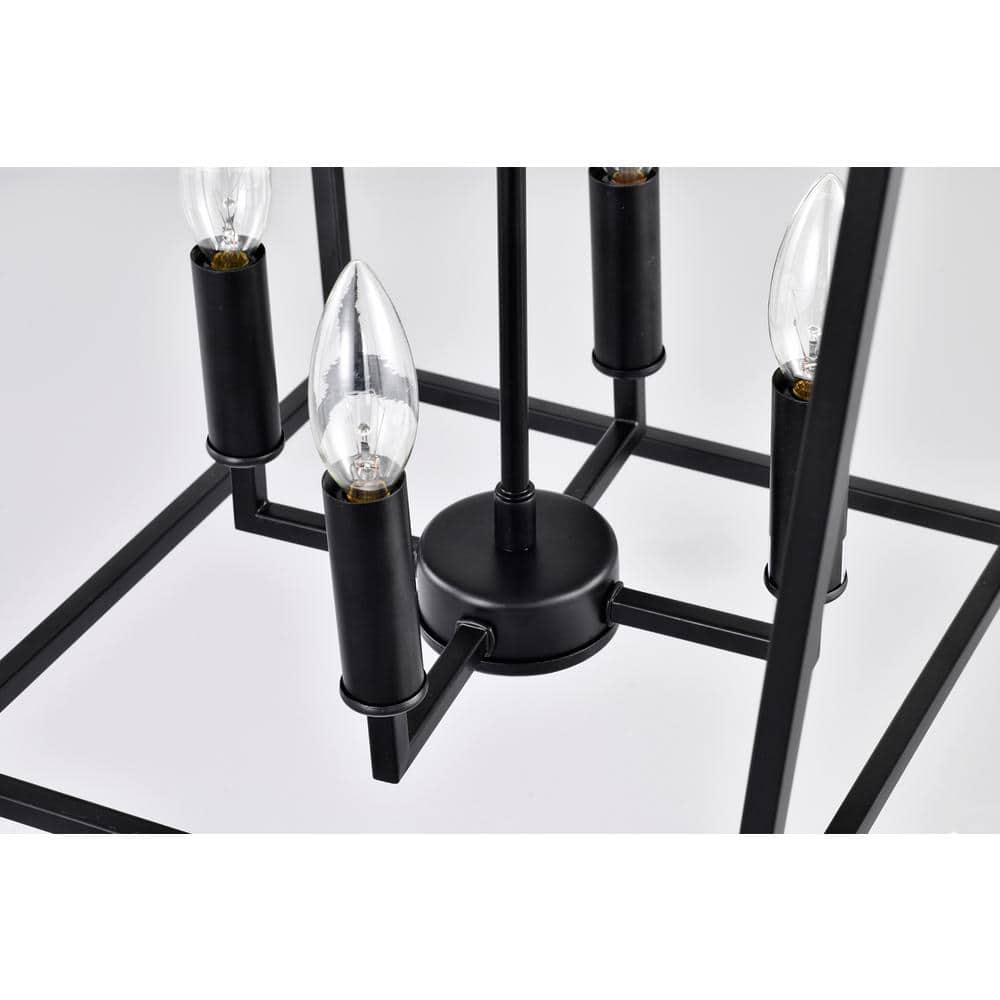 Renzo 63.5'' Matte Black Modern Farmhouse LED Pendant Light
