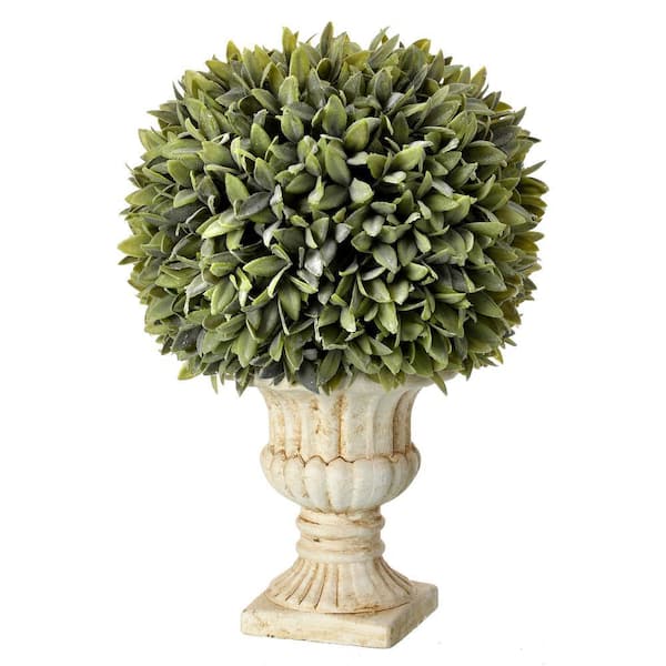 Regency International 15 in. Green Artificial Sage Evergreen Ball