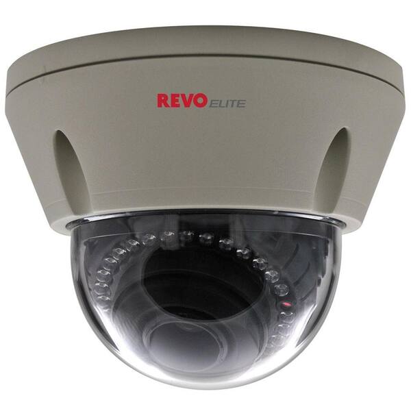 Revo Wired 700 TVL Indoor/Outdoor Vandal Proof Dome Surveillance Camera with 100 ft. Night Vision