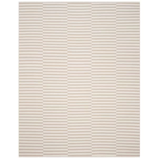 SAFAVIEH Montauk Ivory/Light Gray 8 ft. x 10 ft. Striped Area Rug