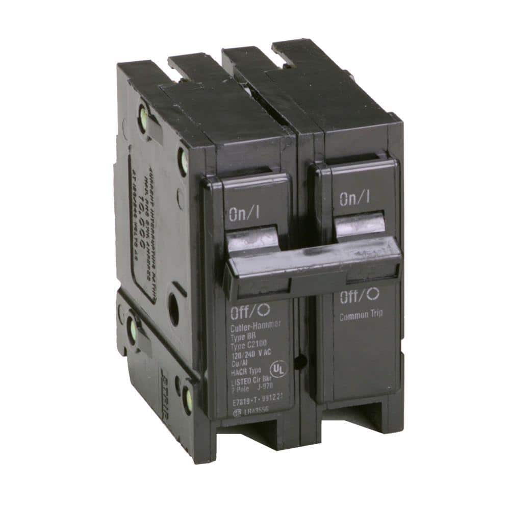 Eaton BR 100 Amp 120 240 Volts 2 Pole Circuit Breaker BR2100CS