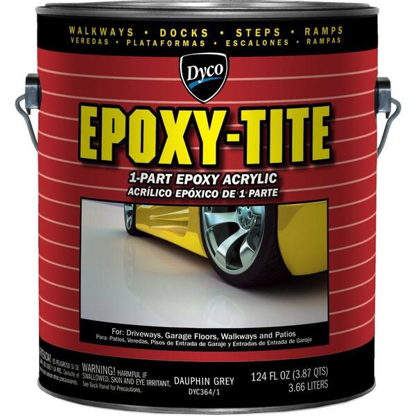 Dyco Paints Epoxy-Tite 1 gal. 364 Dauphin Grey Low Sheen 1-Part Epoxy Acrylic Exterior Paint