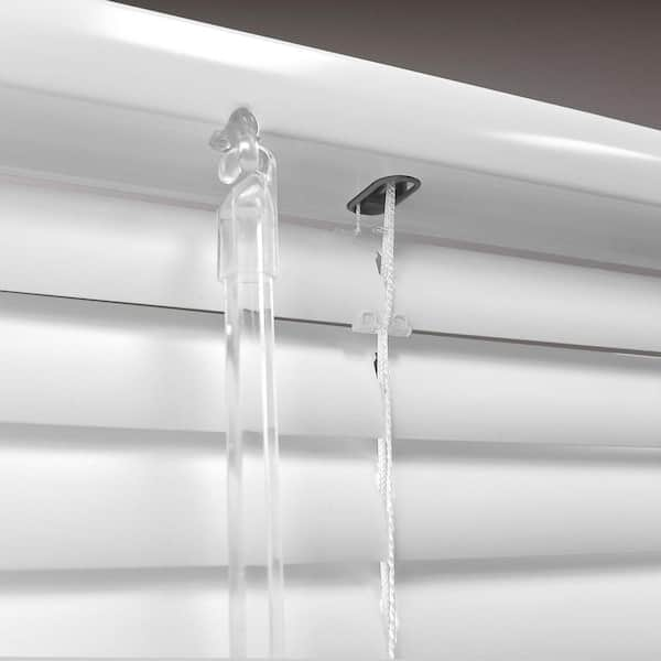 Hampton Bay White Cordless Room Darkening Vinyl Mini Blinds with 1 in.  Slats-39 in. W x 72 in. L (Actual Size 38.5 in. W x 72 in. L)  10793478353187 - The Home Depot