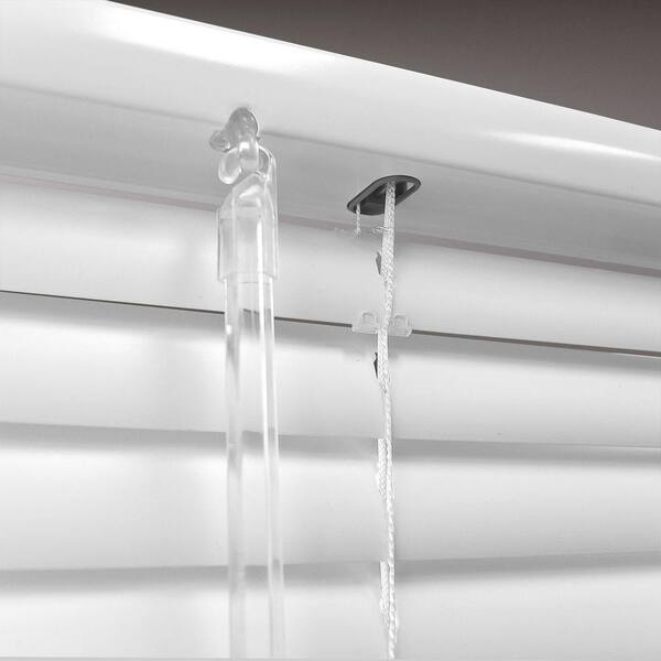 Unbranded - White Cordless Room Darkening Vinyl Mini Blinds with 1 in. Slats-48 in. W x 48 in. L (Actual Size 47.5 in. W x 48 in. L)