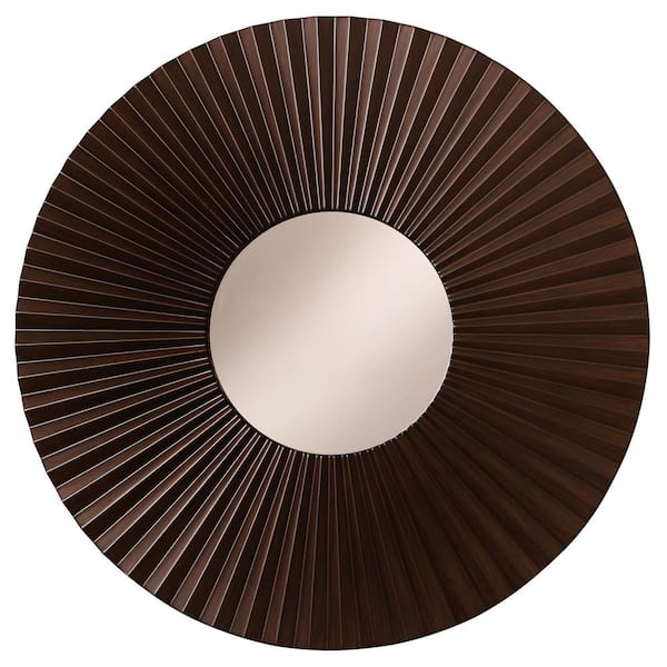 Howard Miller Medium Round Espresso Classic Mirror (24 in. H x 24 in. W)