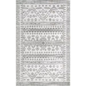 Frances Moroccan Light Gray 9 ft. x 12 ft. Area Rug