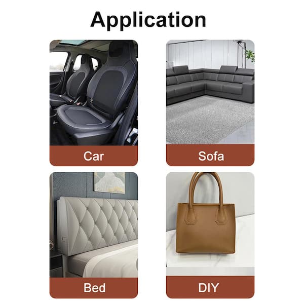 24 Colors Lychee Pattern Leather Repair Patch - 59x19 Inch Large Self-Adhesive Faux Leather Patch Kit For Couches, Car Seats 11 thumbnail image