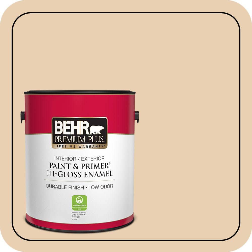 1 gal. #S290-2 White Bean Hummus Hi-Gloss Enamel Interior/Exterior Paint & Primer price history on PriceWatchPro