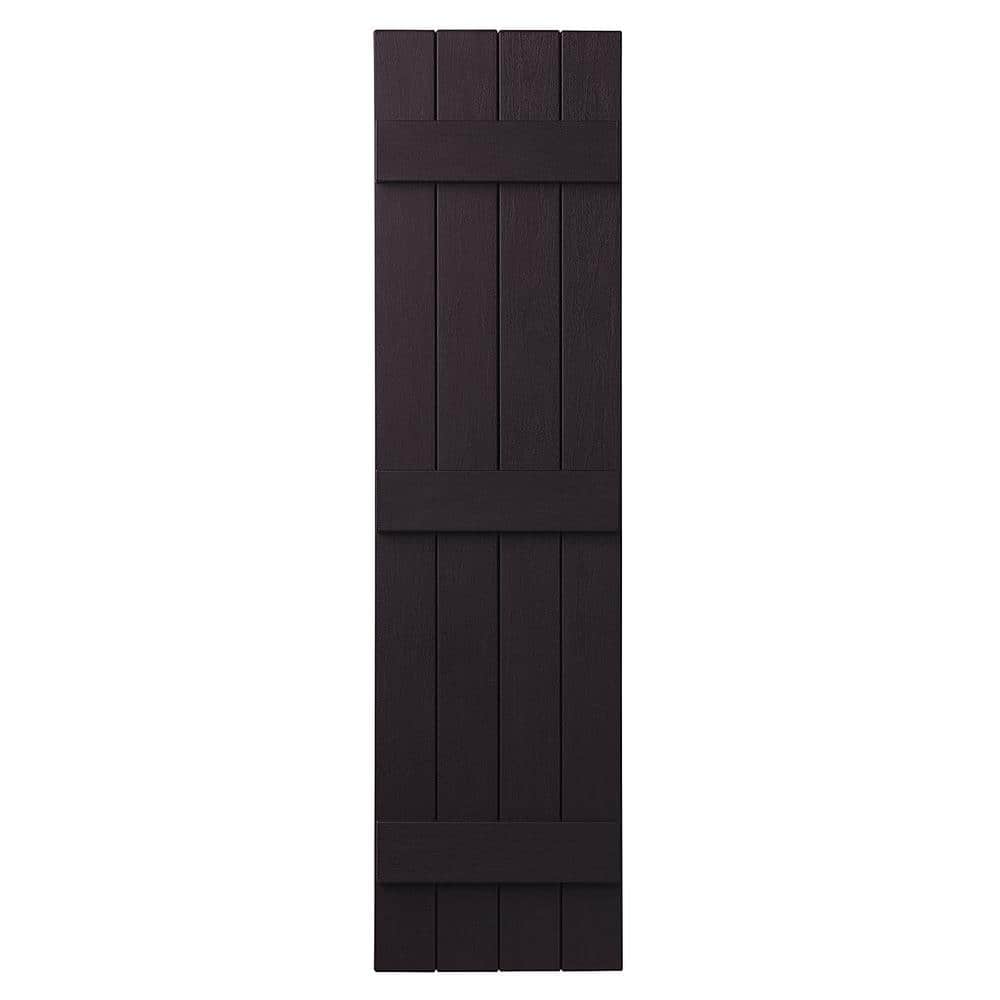15 in. x 67 in. Polypropylene 4-Board Closed Board and Batten Shutters Pair in Dark Berry price history on PriceWatchPro
