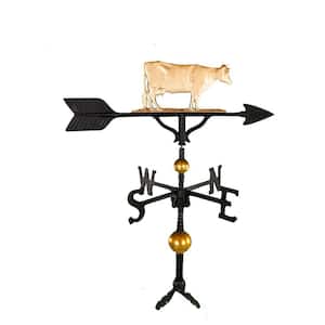 32 in. Deluxe Gold Cow Weathervane