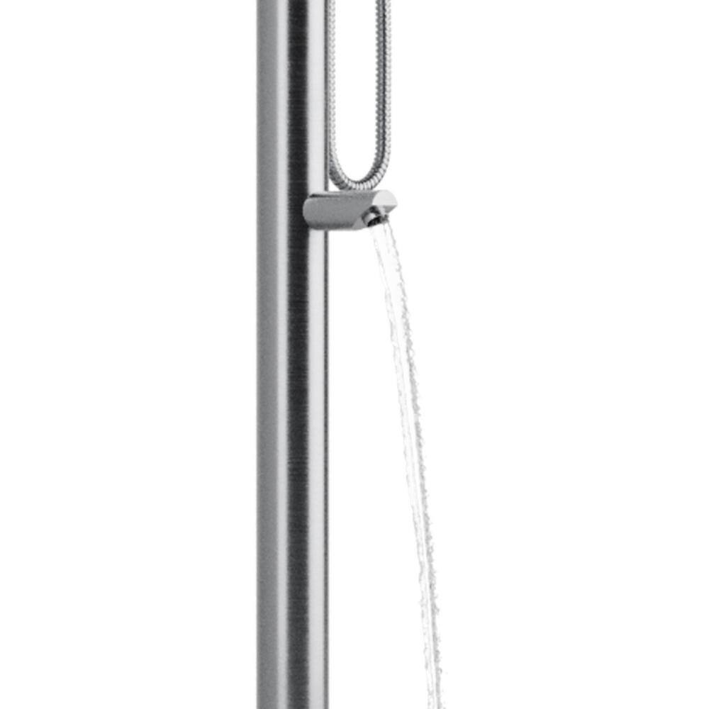 PULSE ShowerSpas Wave 1-Spray Brushed Stainless Steel Outdoor Shower Faucet System