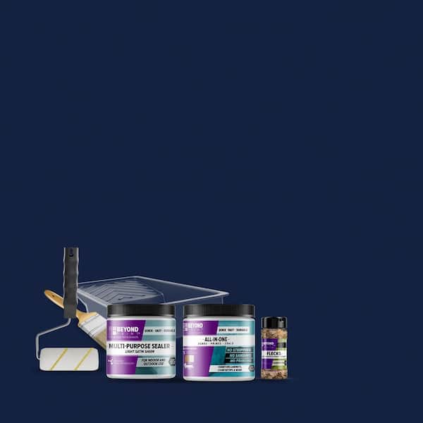 BEYOND PAINT Navy All-in-One Multi-Surface Countertop Kit