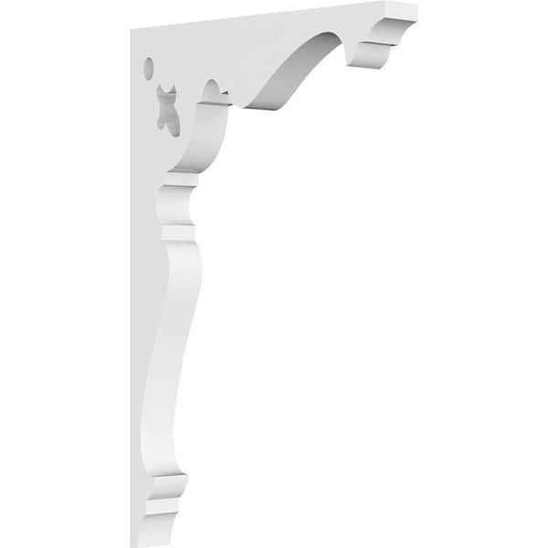 Ekena Millwork 5/8 in. W x 4-1/2 in. H x 7 in. D PVC Heath Bracket