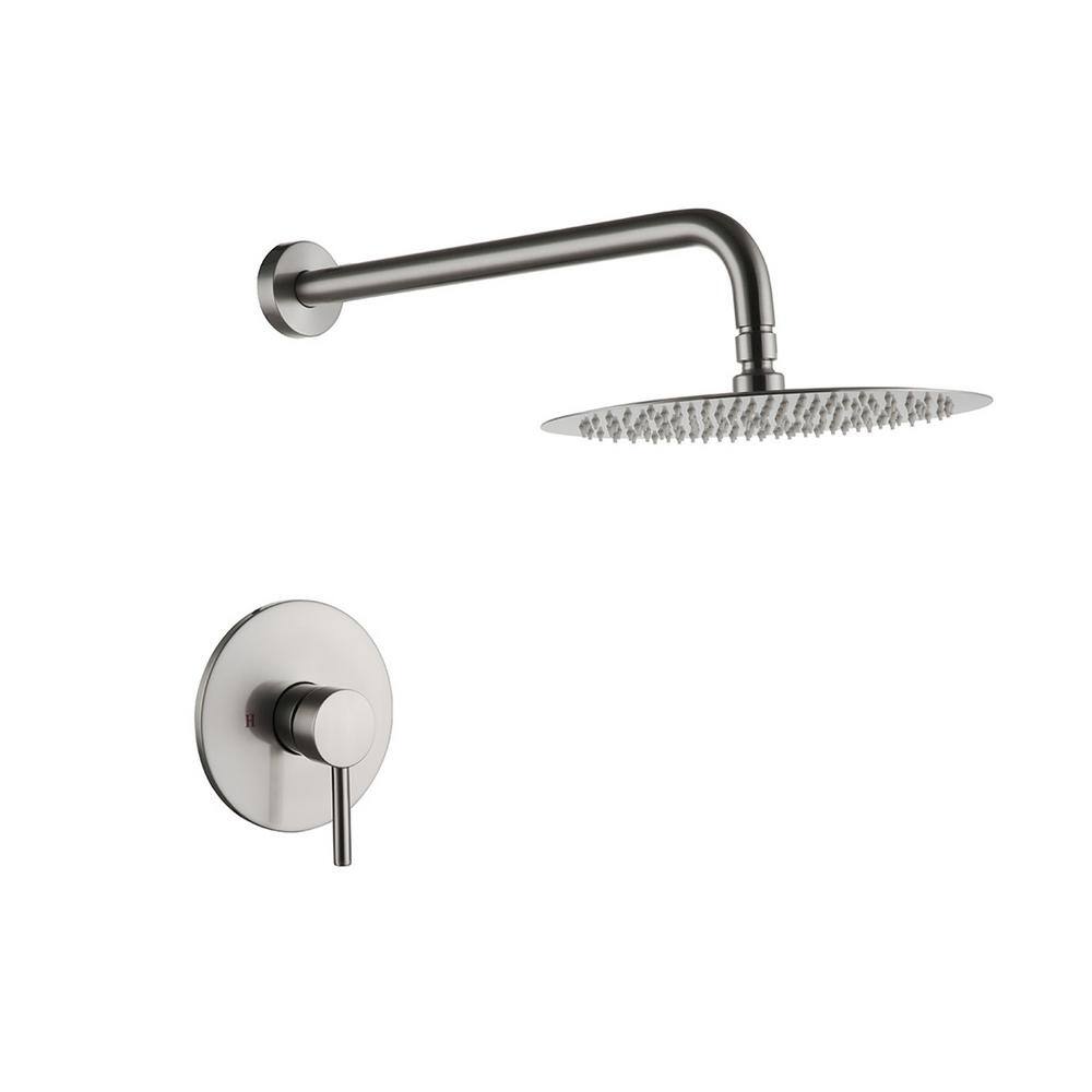 Single Handle 1-Spray 10 in. Shower Faucet 1.8 GPM with High Pressure in. B