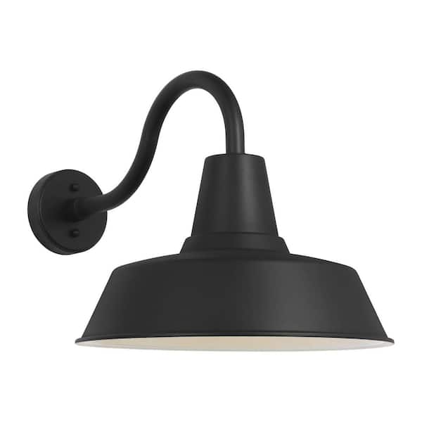 Generation Lighting Barn Light Extra Large StoneStrong Textured Black Modern Farmhouse Outdoor Wall Lantern Sconce