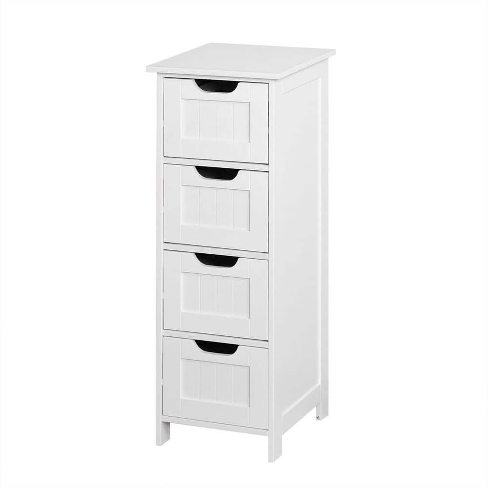 White Freestanding Cabinet with Drawers SN831C-346 - The Home Depot