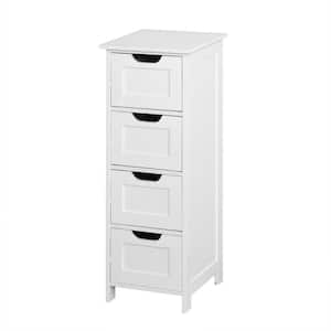 White Freestanding Cabinet with Drawers